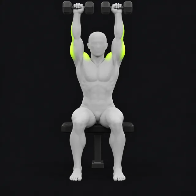 Arnold press, dumbbells pressed overhead